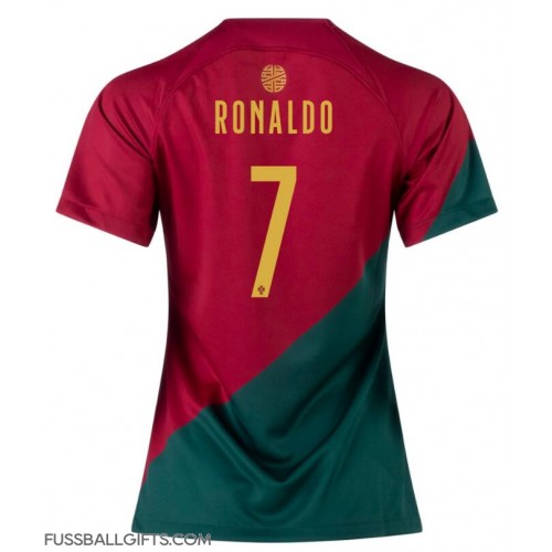 Portugal Cristiano Ronaldo #7 Fußballbekleidung Heimtrikot Damen WM 2022 Kurzarm